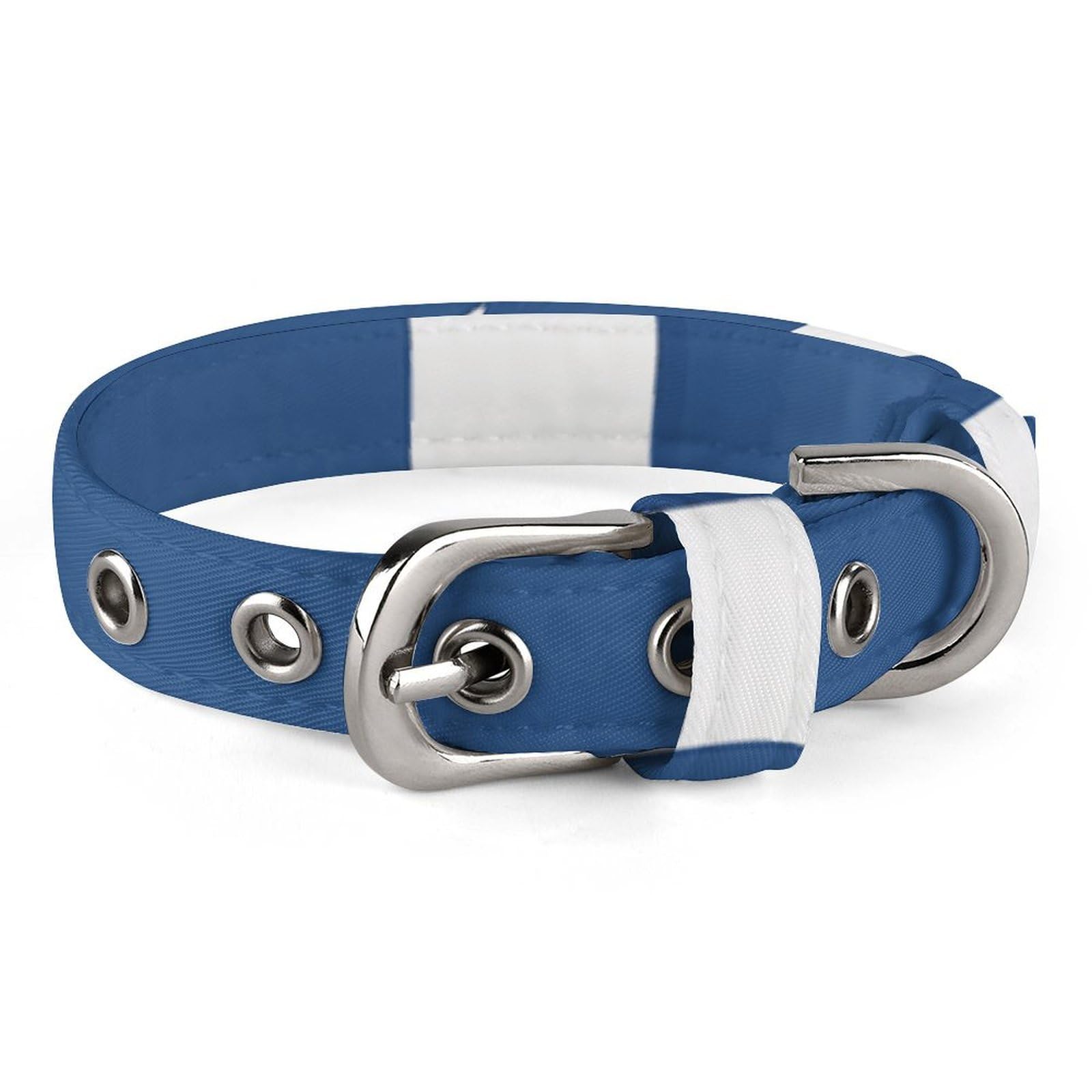 Collier réglable pour chiens et chats blanc idéal pour les balades