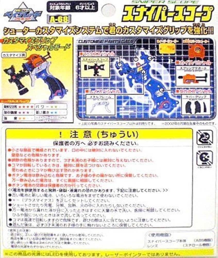 ベイブレード　初代　グリップ　シューター　スナイパースコープ　セット　ドランザー ベイブレード 初代 グリップ シューター スナイパースコープ