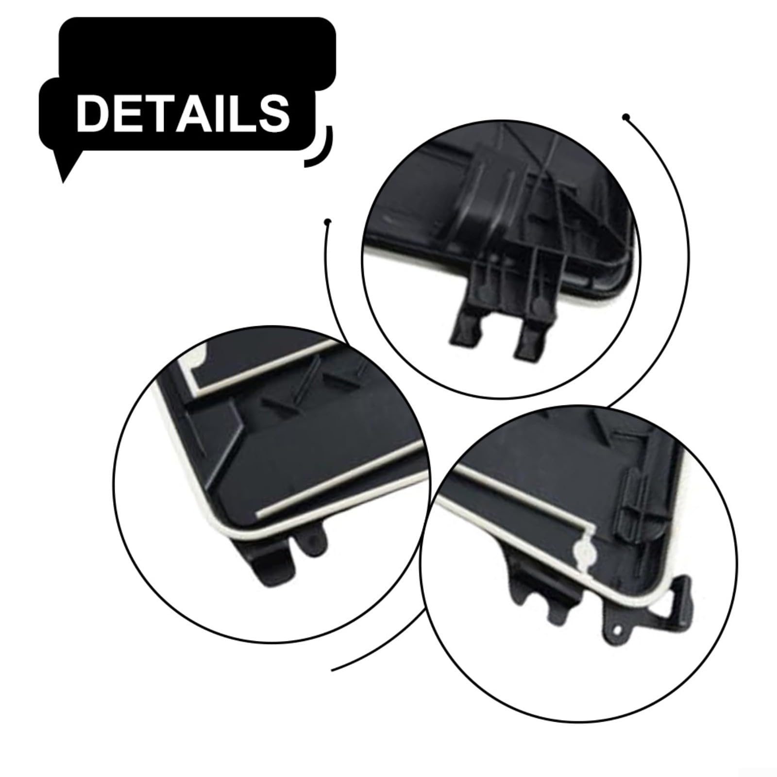 Cubierta de filtro de aire ABS para BMW Serie 5 G30 G31 Serie 6 G32 7 G11 G12 – Repuesto OEM 64119361720 negro