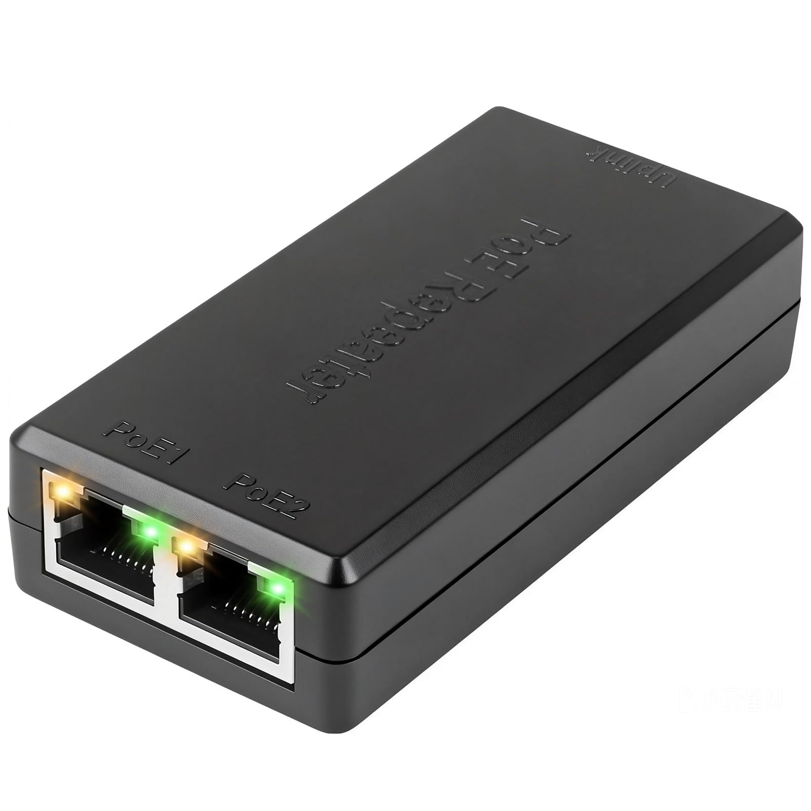2-Port Gigabit PoE Extender/Switch, 30W Input, 25.5W Output, IEEE 802.3af/at, PoE Splitter Repeater, Power Supply for 2 PoE Devices Such as IP Cameras, IP Phones, Wireless AP, Minimalist Style-image-10