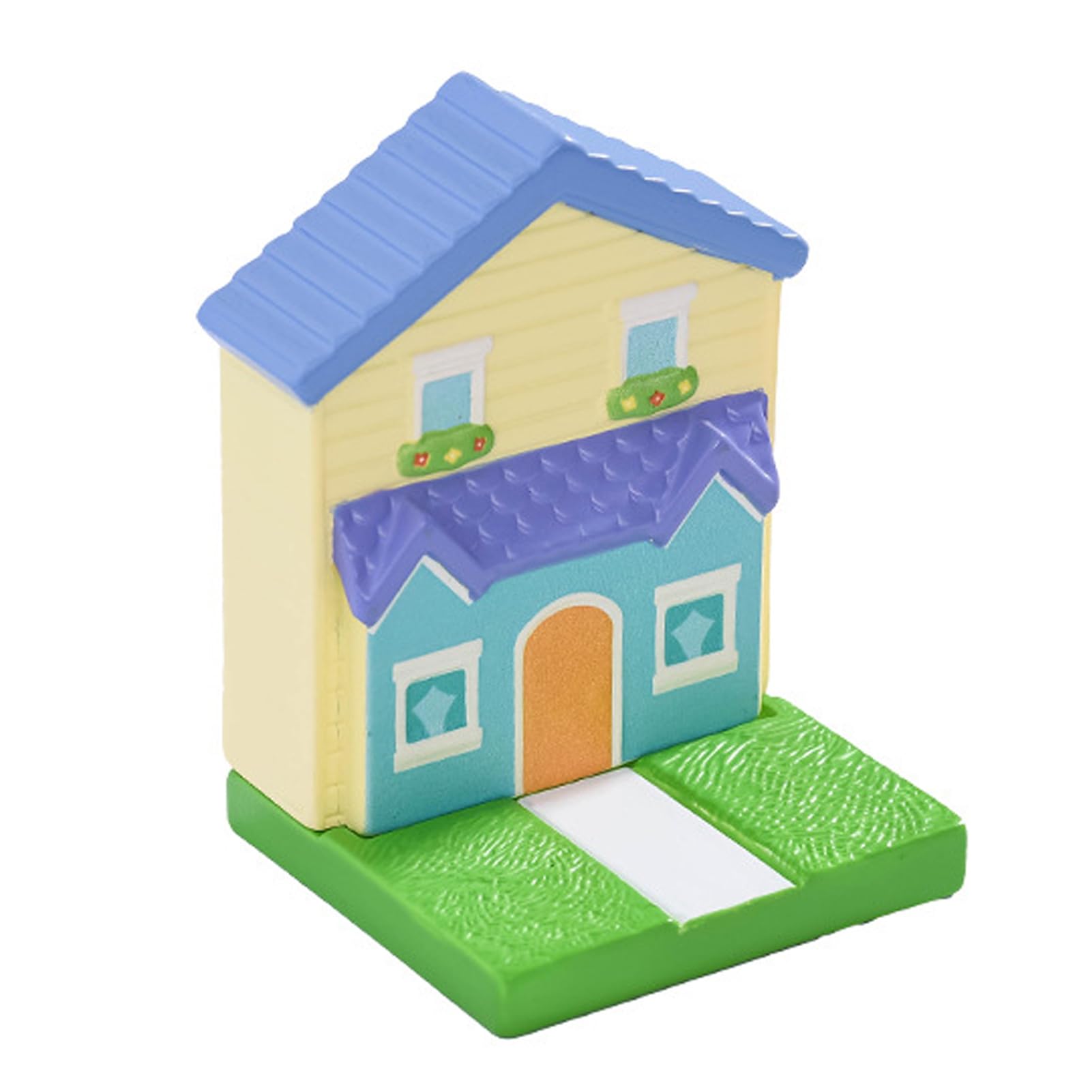 pidodou Resin Fairy Tale Miniature House Figurines, Cute Garden Ornaments for DIY Patio Yard Landscape Accessories Decor Blue Onesize