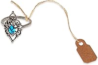 Vista 5 de 888 Display 100 Etiquetas de precio de cadena de papel Kraft Exhibición de venta de anillos de joyería (100 piezas)