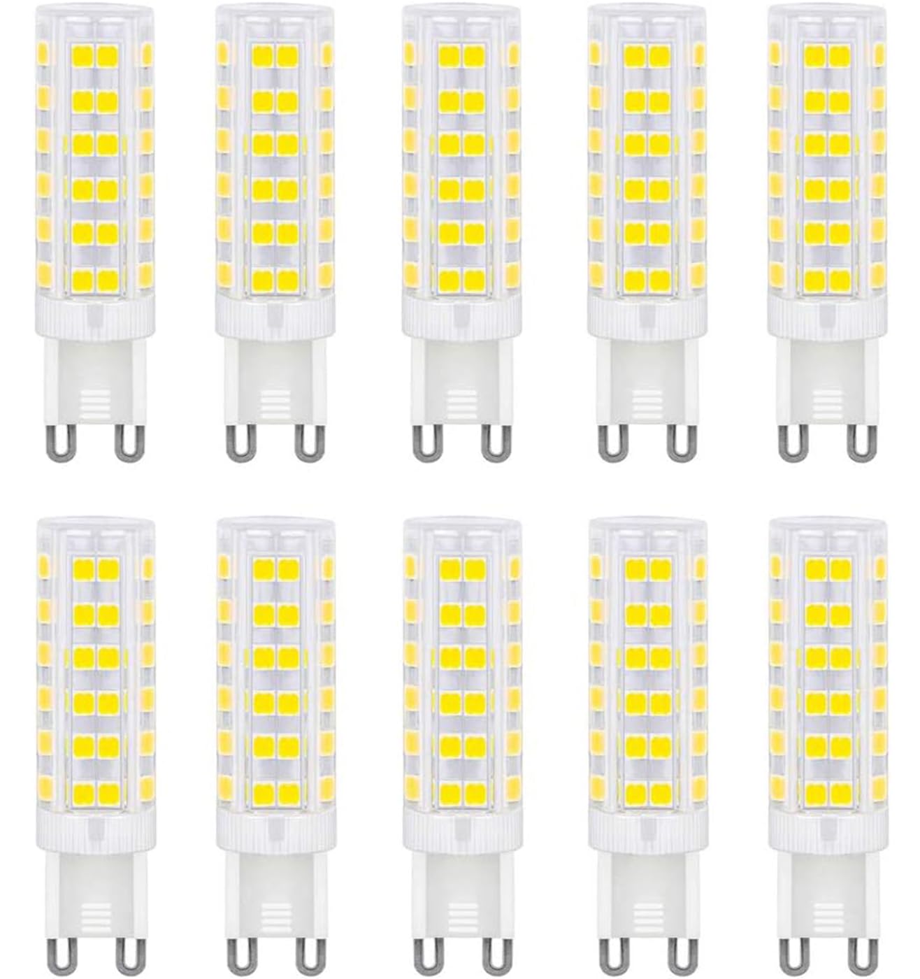 ZFQ G9 LED Bulb, Cool White 7W, G9 LED Light Bulbs 6000K, Equivalent 70W Halogen, Energy Saving Bulb, 700LM, 360° Beam Angle, AC 220V-240V, No Flicker, Non-Dimmable, 10-Pack — image 1