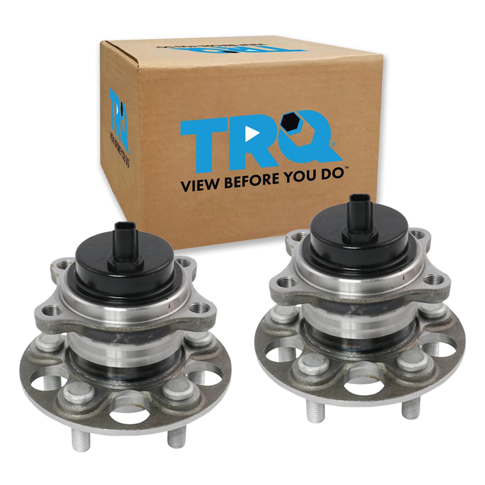 TRQ Rear Wheel Bearing and Hub Assembly Set 2 Piece