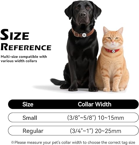 Miniatura 3 de WhoseID Etiqueta para perro con código QR con NFC, etiqueta de identificación personalizada de mascota, etiqueta de identificación de perro de