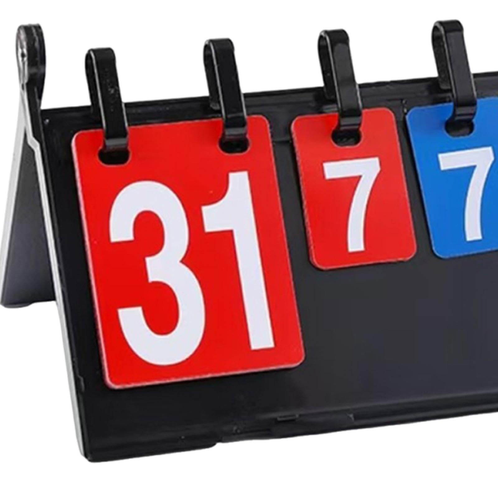 QSTDGVPW Sports Scoreboard Flipper Tabletop Score Board Manual Score Cards Score Keeper for Tennis