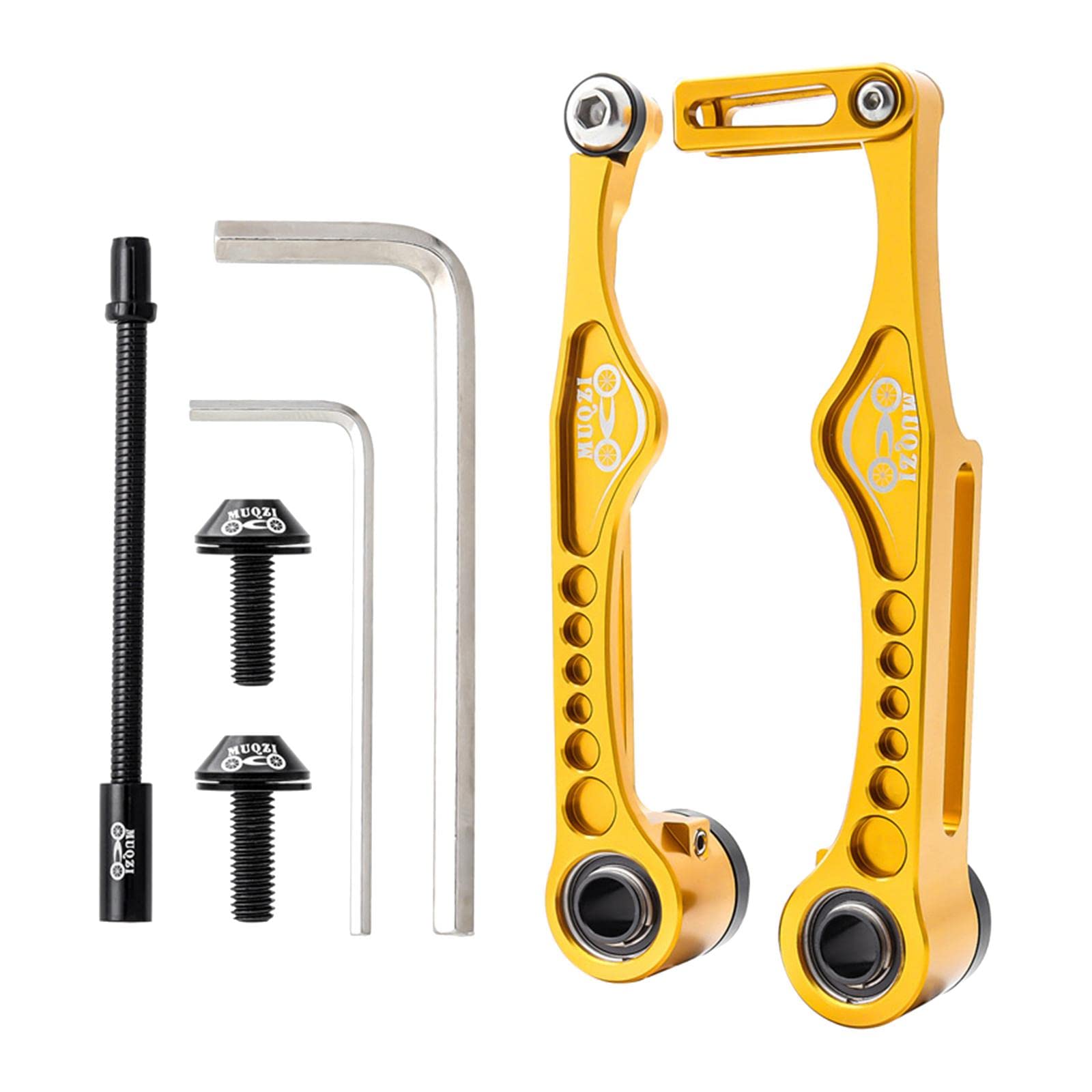 Aosekaa Linear Pull Bike V Brakes Front Rear Set Replacement Fit,Aluminum Alloy V-Type Bike Brake Set for Road Bike Bike BMX Repairing Accessories