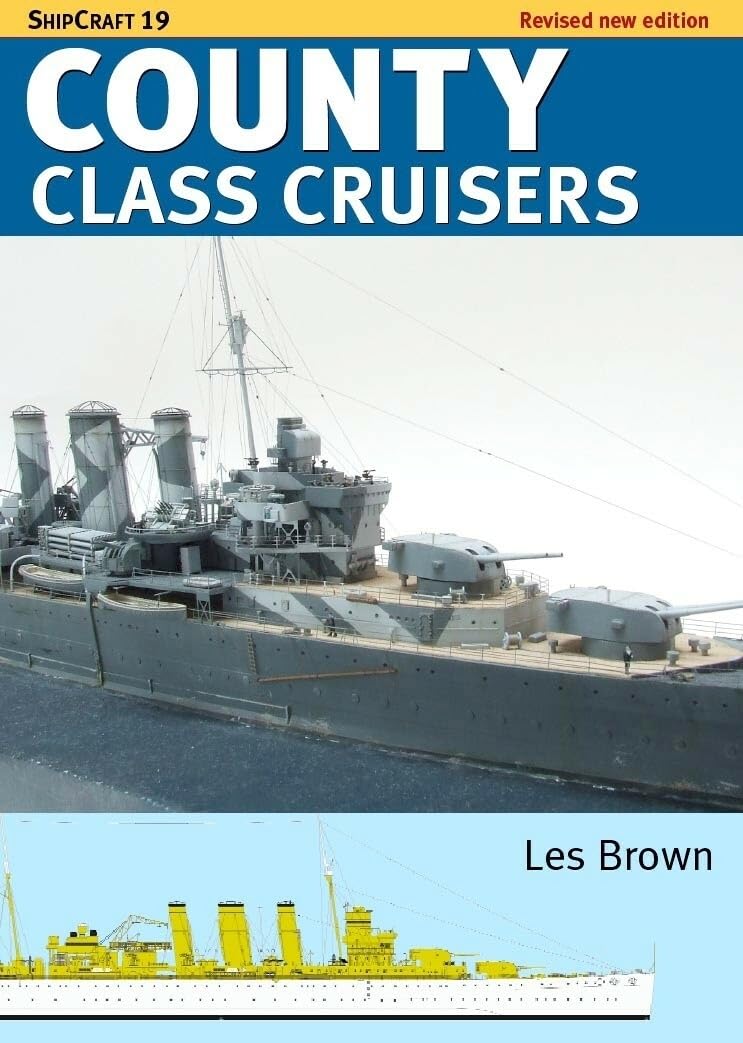 Shipcraft 19 County Class Cruisers by Les Brown (Paperback Book)
