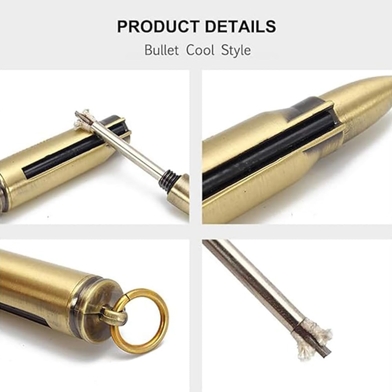 maollaa Portable Waterproof Flints Fire Starter Match, Durable Camping Fire Starter, Permanent Match Strike Set 10000 Times, Portable Kerosene Refillable Lighter for Outdoor (2pcs)