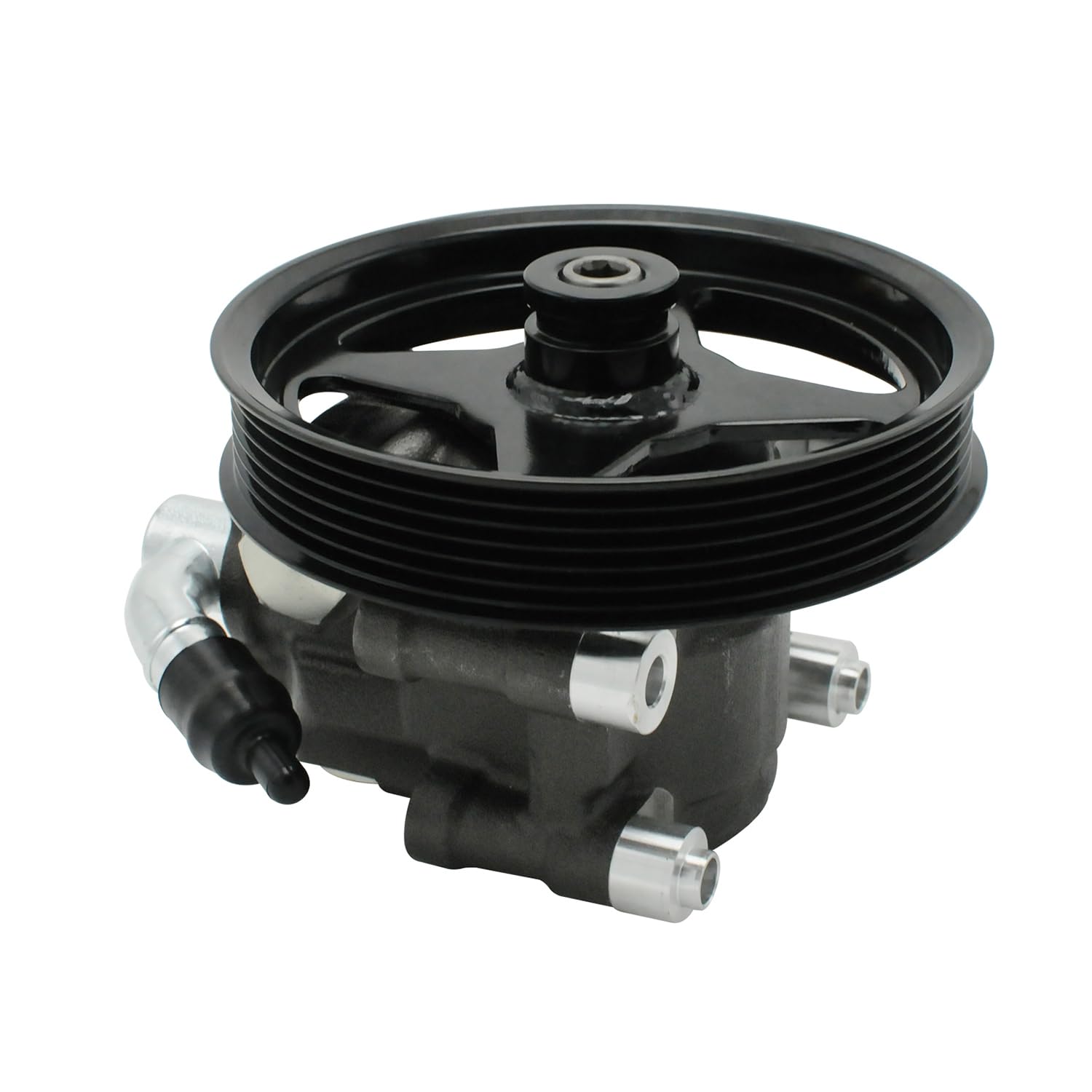 UGFC Power Steering Pump with Pulley Fits for 2003 2004 2005 2006 Ford Expedition 2004-2008 F-150, 2006 2007 2008 Lincoln Mark LT, 2003-2006 Navigator for 4.6L 5.4L V8,Power Assist Pump 20-312P1