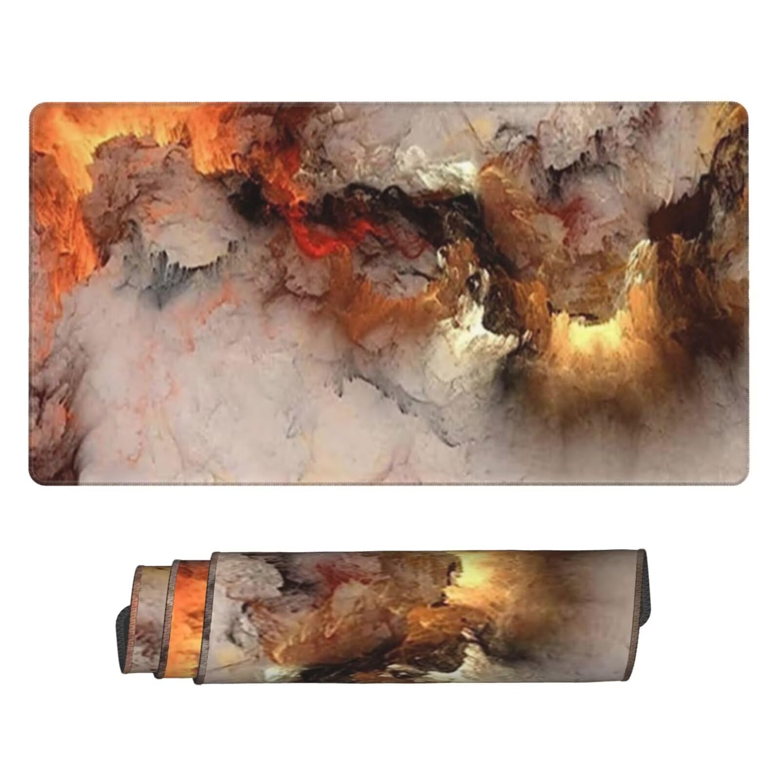 Tapis de Souris XXL 1200x600 mm, Abstrait Tapis de Souris Nuage Tapis Souris XXL 120 X 60 CM, Étanche Antidérapant Sous Main Bureau à Bords Cousus,Mouse Pad avec Surface en Caoutchouc antidérapant U-1