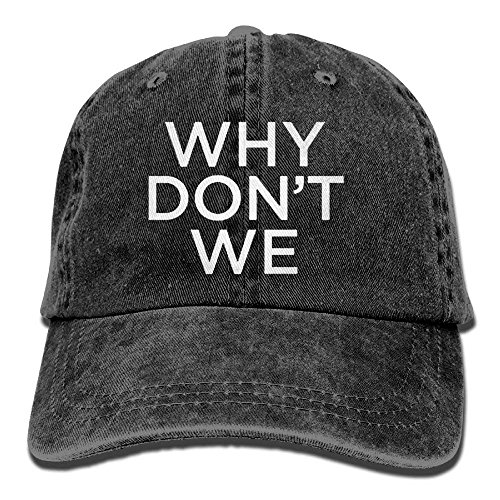 Why Don't We Man & Woman Retro Adjustable Leisure Cap Dad Trucker Hat Black
