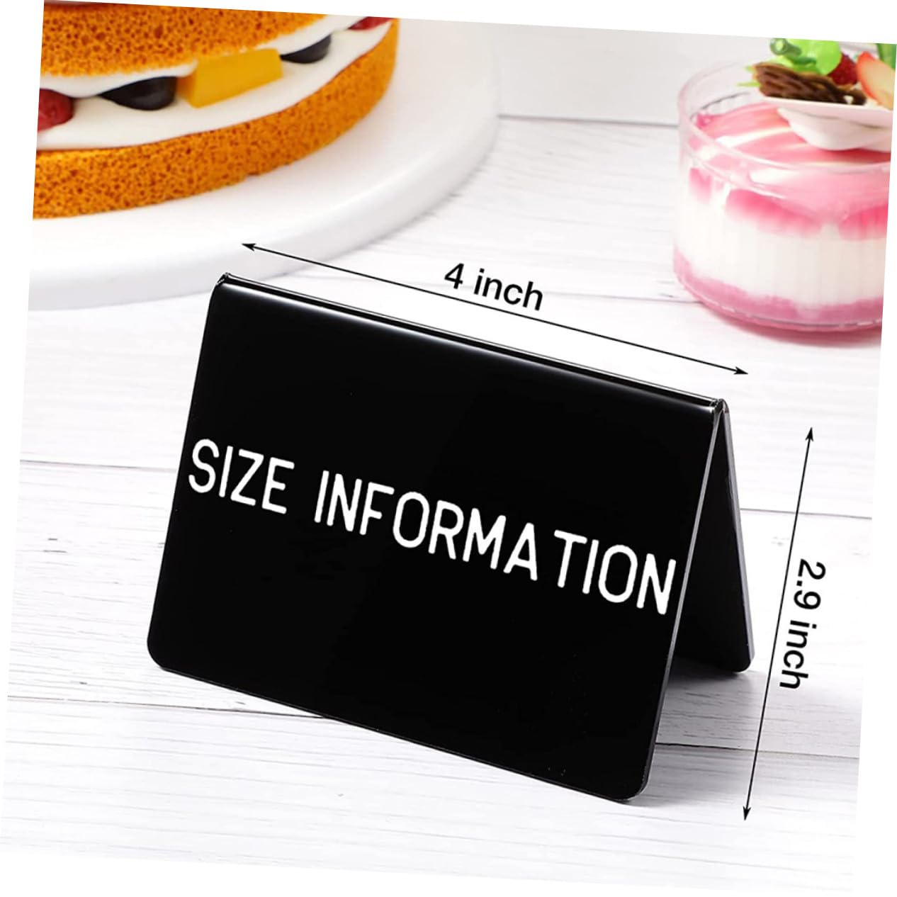 20 Stück Teiliges Acryl-notizboard Schwarz Kreative Kleine Schreibtafeln für Nachrichten als Tischdekoration und Mitteilungstafel bei Geburtstagen und Hochzeiten