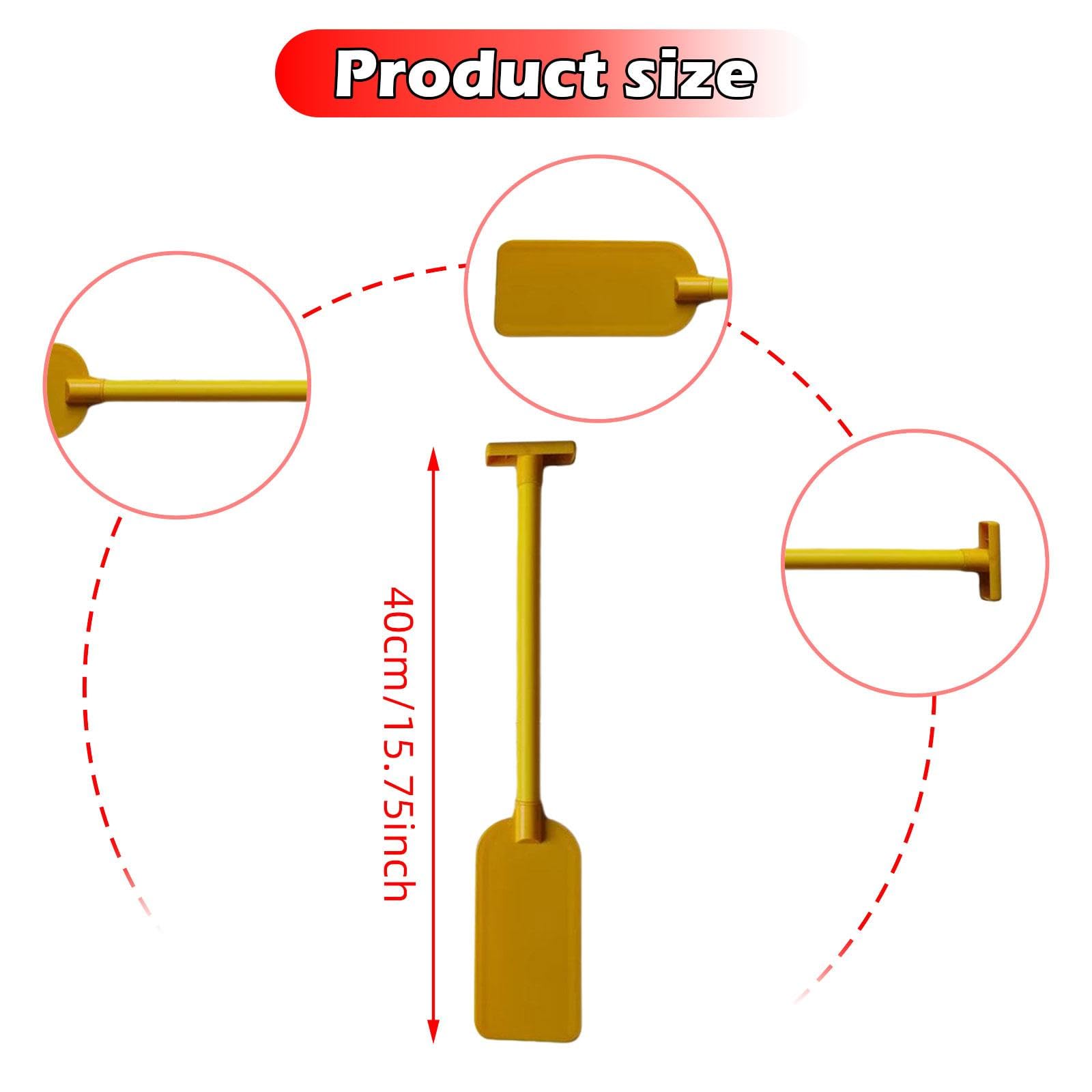 Vaveren Children Kayak Paddle Prop Inflatable Boat PVC Oar T Shape Grip 40 cm for Kids Canoeing Paddle for Performance Canoe Kayaking, Yellow