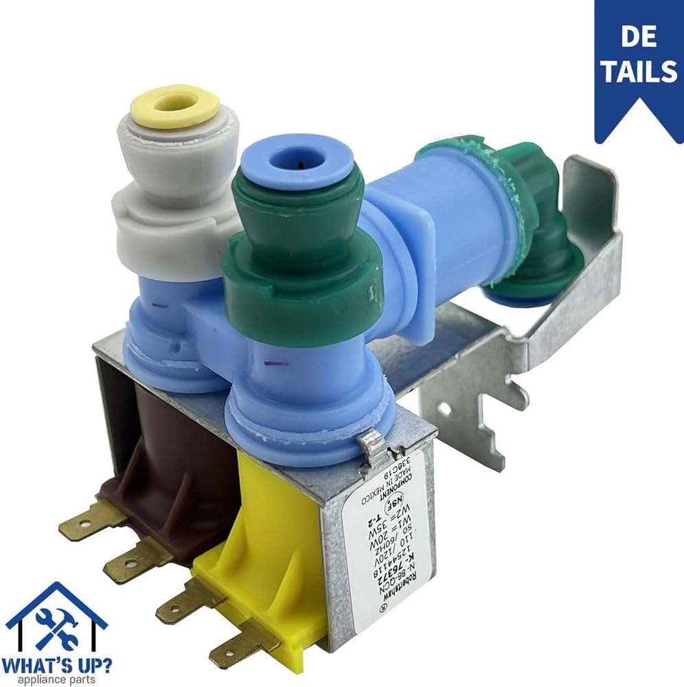 [WhatsUp] 12002193 (K-75827) Refrigerator Water Inlet Valve – Replaces 8171097, 8171159, 12002101, Y12002101, 12544102, 67001726, 67003311, 67003659
