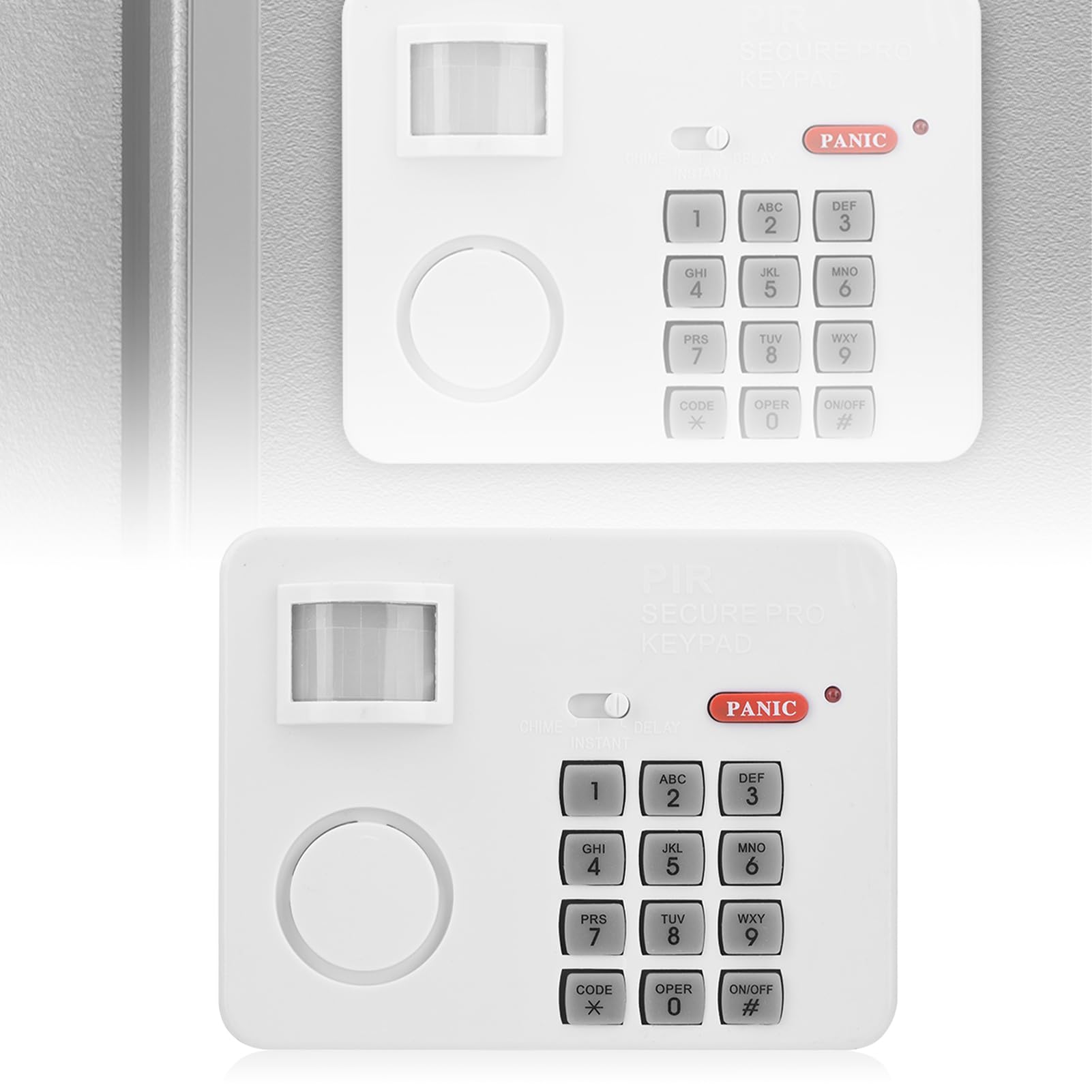Motion Sensor Alarm, Wireless PIR Security Keypad Emergency Siren, Password Home Security Keypad Remote Infrared Detectors