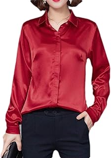 Chemise rouge satin Clearance