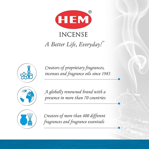 Miniatura 8 de Hem Incense-OM - Varillas de incienso 120 varillas en una caja frescura y meditación  Artículos de habitación Puja para ambiente aromático