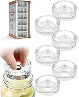 Vista 10 de Elementi Kit de fermentación – Juego de 2 pesos de fermentación de vidrio y tapas de fermentación de tarros Mason para tarros Mason de boca ancha