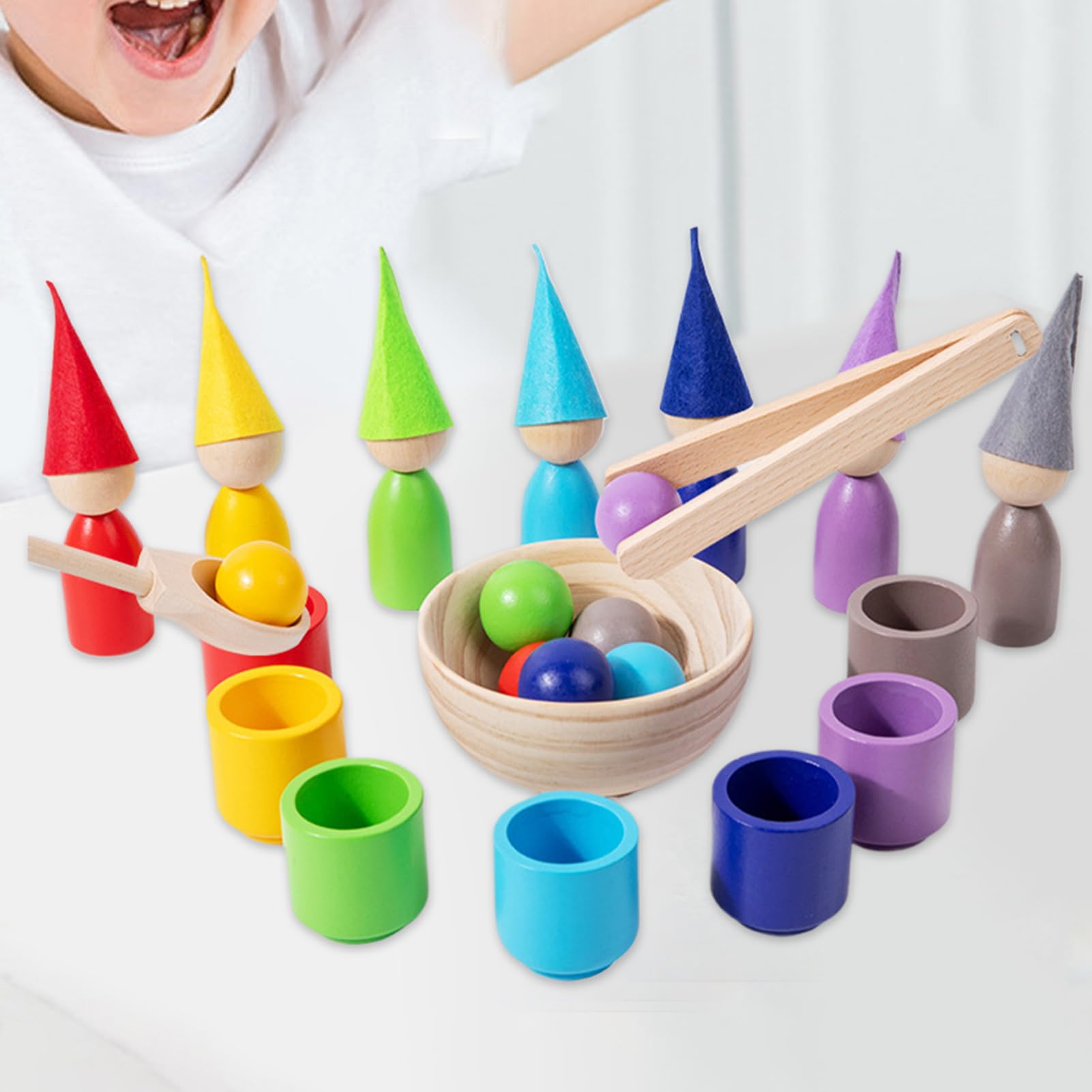 Juguetes de clasificación de Color, Tazas de clasificación de Color Juegos