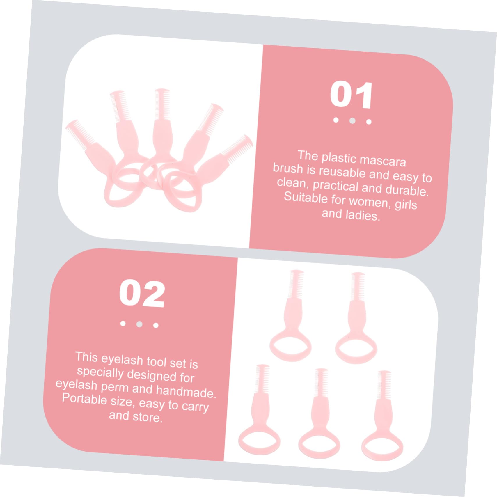 Ipetboom 20pcs Mascara Shield Applicator Eyelash Curler Guard Eyelash Brush Essential Makeup Tool for Application Compact Lightweight Design Random Color