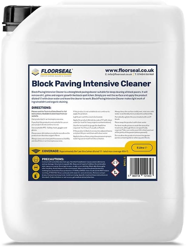 Block Paving Intensive Cleaner (5 Litre) Amazon.co.uk Garden