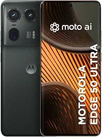 Smartphone Motorola Edge 50 Ultra 5G - 512GB 24GB (12GB RAM+12GB Ram Boost) 50MP Ultra-Pixel AI Camera IP68 NFC - Black Vegan Leather
