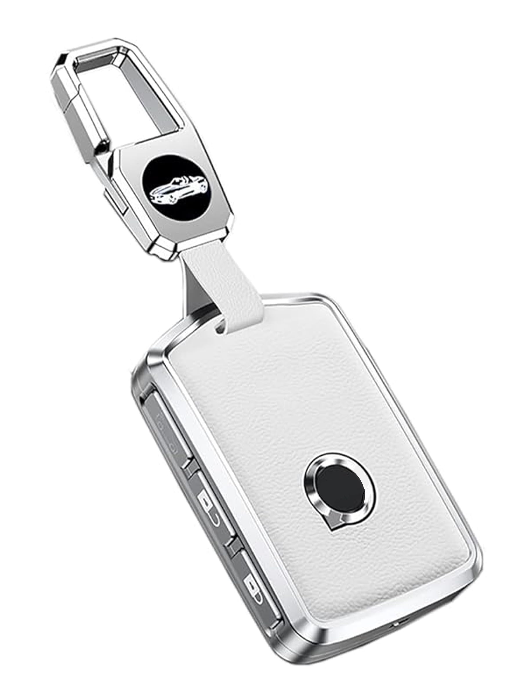 Porte-clés Voiture Personnalisé Pour Volvo C30 - En Cuir Et Acier Inoxydable, Avec Logo Volvo - Cadeau Idéal - 3