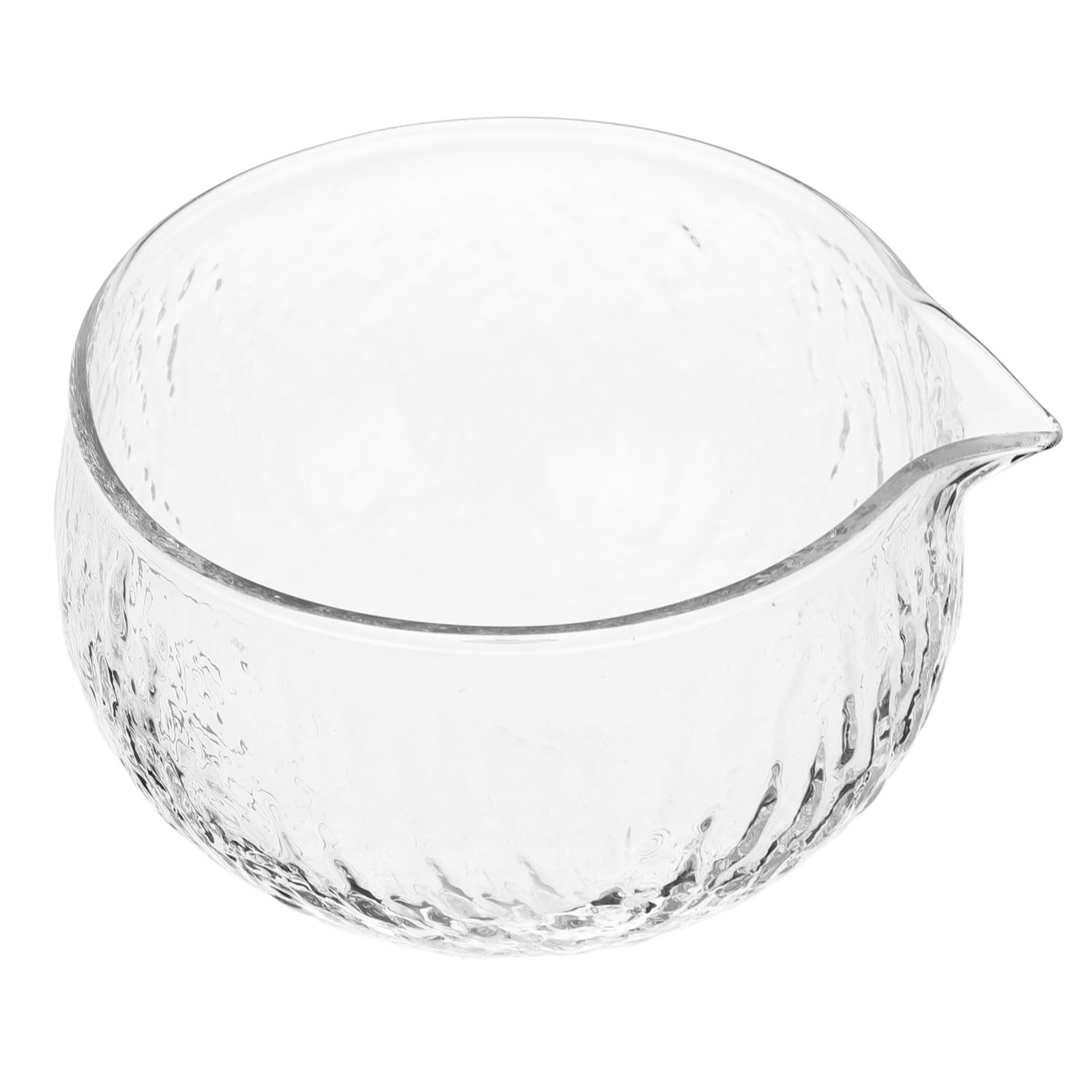 Hemobllo Matcha Bowl with Spout Clear Japanese Tea Mixing Bowl for Daily Use Elegant Design for Lightweight and Easy to Store for Matcha Preparation