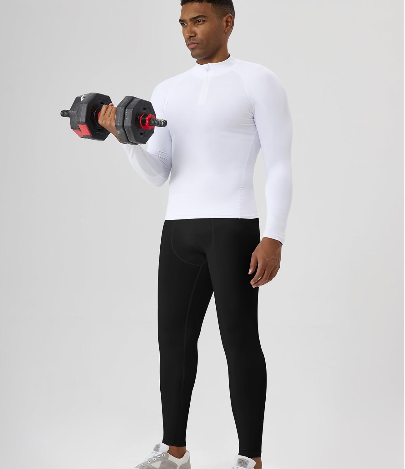 Men's Compression Pants Athletic Tight Running Leggings Base Layer Cool Dry Workout Sports Yoga Basketball Soccer