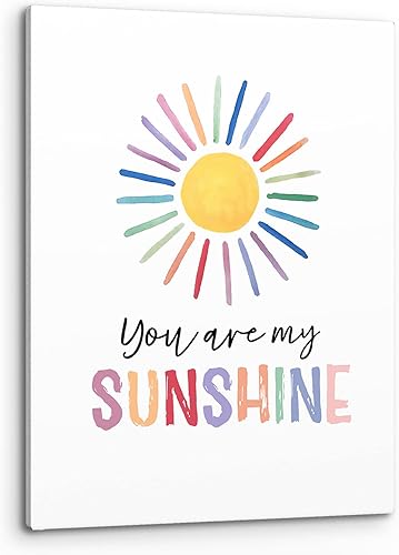 PHAMTE Arte de pared con texto en inglés You Are My Sunshine con texto en inglés You Are My Sunshine (You Are My Sunshine)