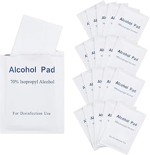 Lot de 20 Lingettes Nettoyantes,150x150mm Désinfectant Les Lingettes,Lingettes Jetables Nettoyantes Portables Emballés Individuellement Tampons Imbibés D'alcool pour Les Appareils Photo,Lunettes,Écran