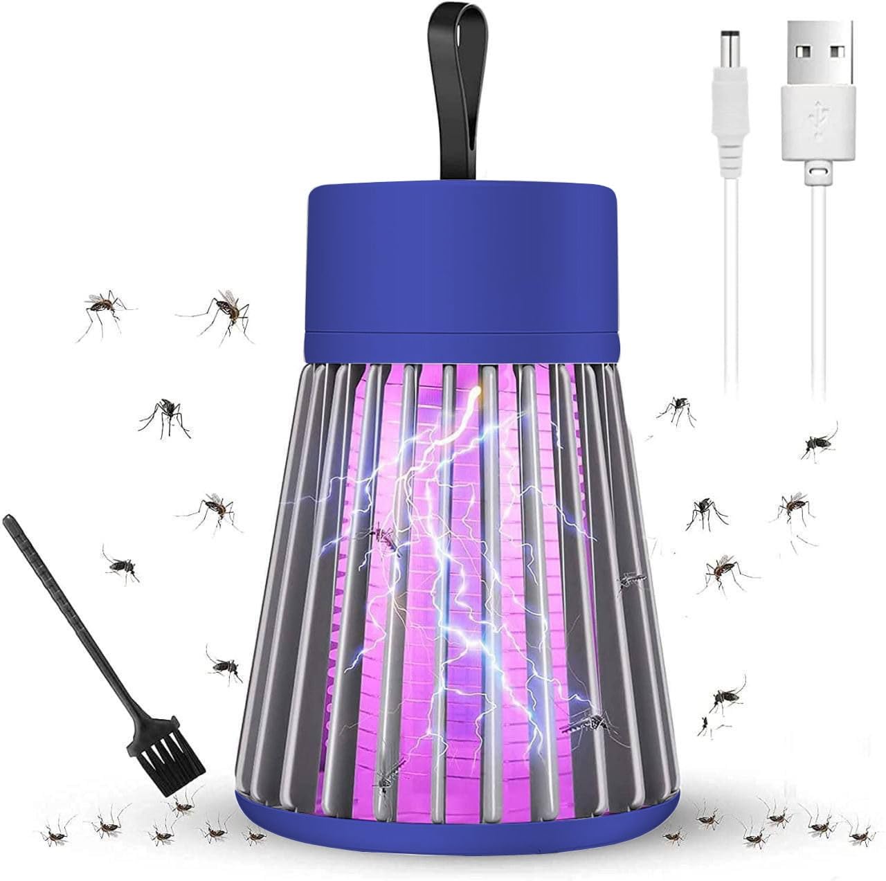 ALWAFLI Electronic Portable LED Mosquito Killer Machine Trap Lamp, Mosquito Killer lamp for House, Bug Zapper for Indoor Outdoor Garden (Blue) ALWAFLI Electronic Portable LED Mosquito Killer Machine Trap Lamp, Mosquito Killer lamp for House, Bug Zapper for Indoor Outdoor Garden (Blue)