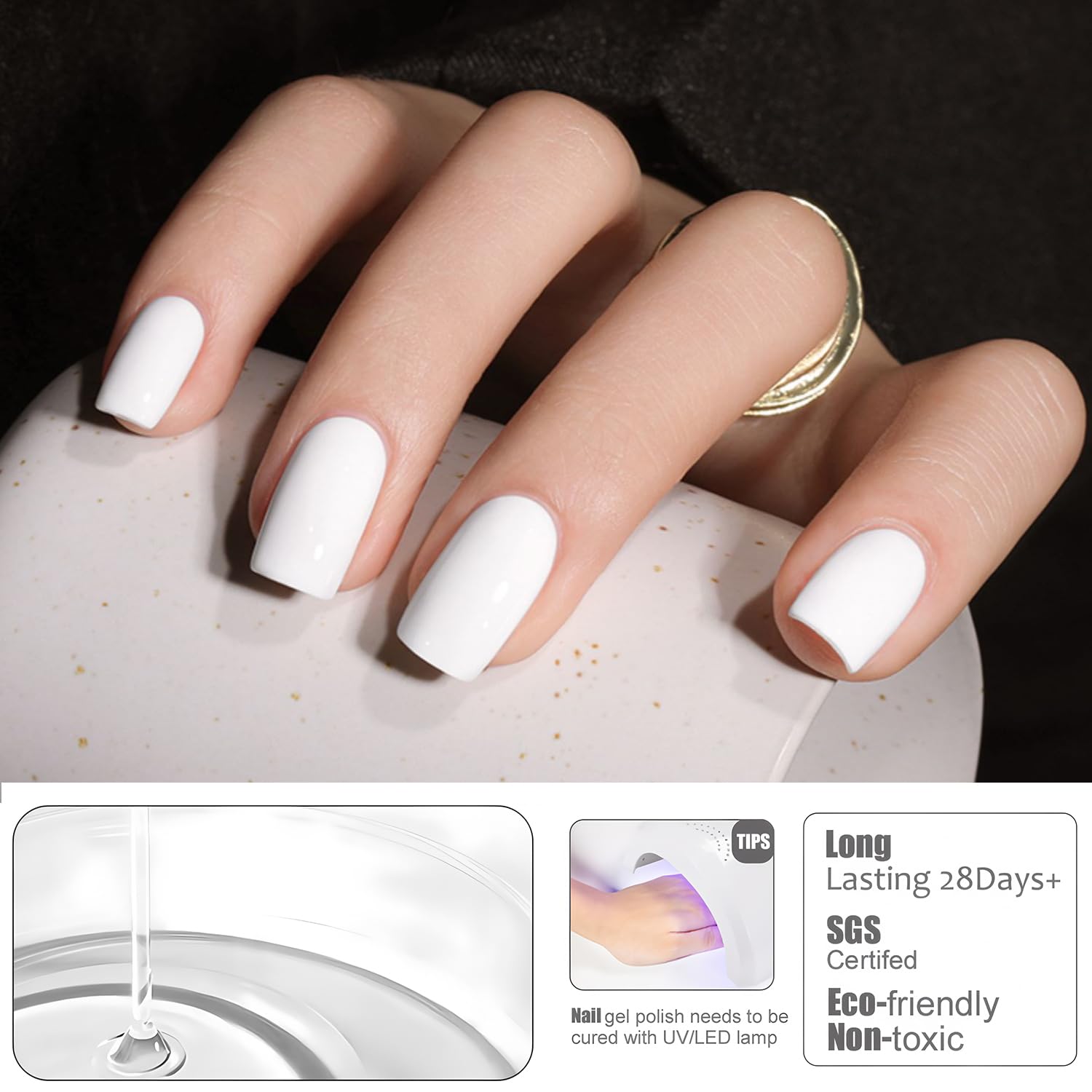 Vishine Set di Smalti Gel 36 Pezzi - Kit Smalti Gel 32 Colori con Base Coat, Top Coat Lucido, Opaco e Glitter, Collezione Verde Blu Rosso Rosa per Salone e Manicure DIY