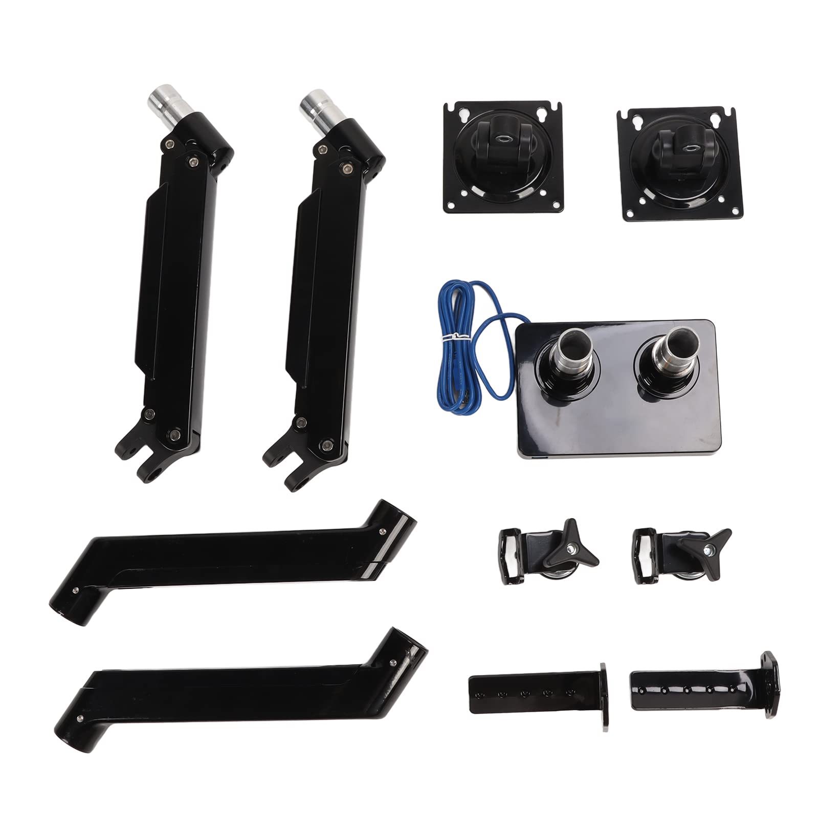 Aramox Support pour Double Moniteur, 22 à 32 Pouces, Bras Ergonome Robustes