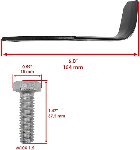 Miniatura 2 de Pieza de repuesto OEM para 1901118A 1901118 Tiller Tine Set para Troy-Bilt  21B-643C 21A-643B Index-DDR965-GTF1-61761