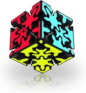 Willking Qiyi Crazy Gear Speed Cube 3x3 - QYTOYS 3x3x3 Magic Cube With 360-Degree Rotating Three-Dimensional Gear Structur...
