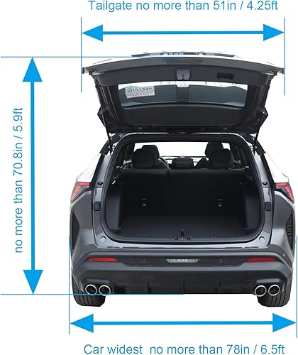 Miniatura 4 de Toldo para puerta trasera SUV con bolsa de almacenamiento impermeable portátil, tienda de campaña con portón trasero, toldo para puerta trasera para