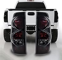 CPW Black Smoke Tail Lights for Chevy Silverado 1999-2007 Classic & GMC Sierra 1999-2003 - Pair, Direct OE Fit