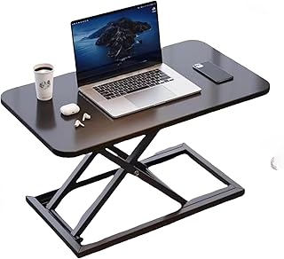 LBYGQ PC Desk Standing Desk, Foldable, Tabletop Type, Elevating Desk, Table Height, Adjustable Height, Can Be Used for Both Sitting and Standing, Load Capacity 66.1 lbs 30 kg, Multifunction Table,