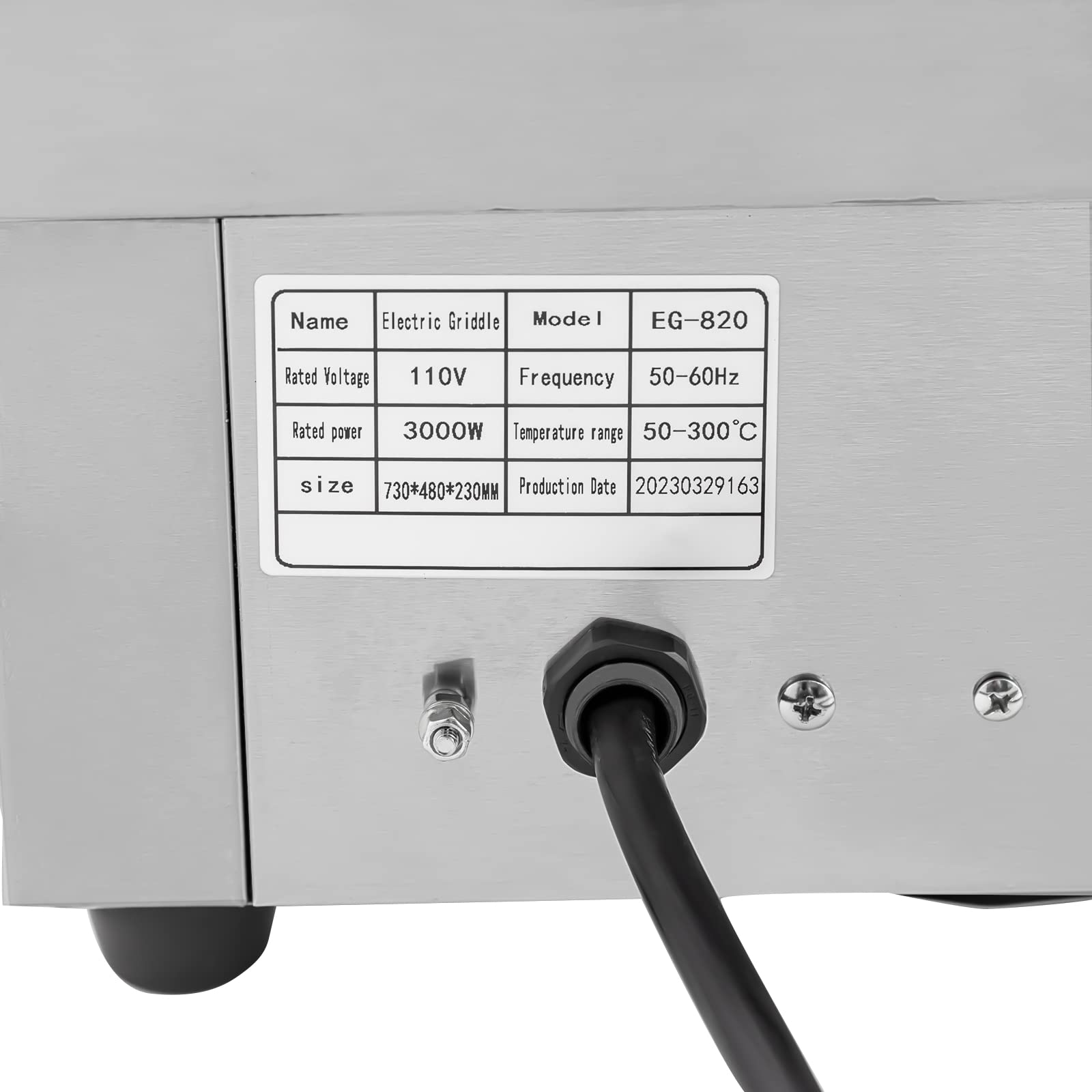 LyteNest Commercial Electric Griddle,Countertop Flat Top Grill,Perfect for Kitchen Use