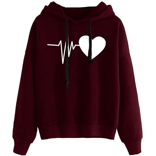 Women Casual Loose Color Block Long Sleeve Dinosaur Hoodies Pullover Tops Hooded Sweatshirt