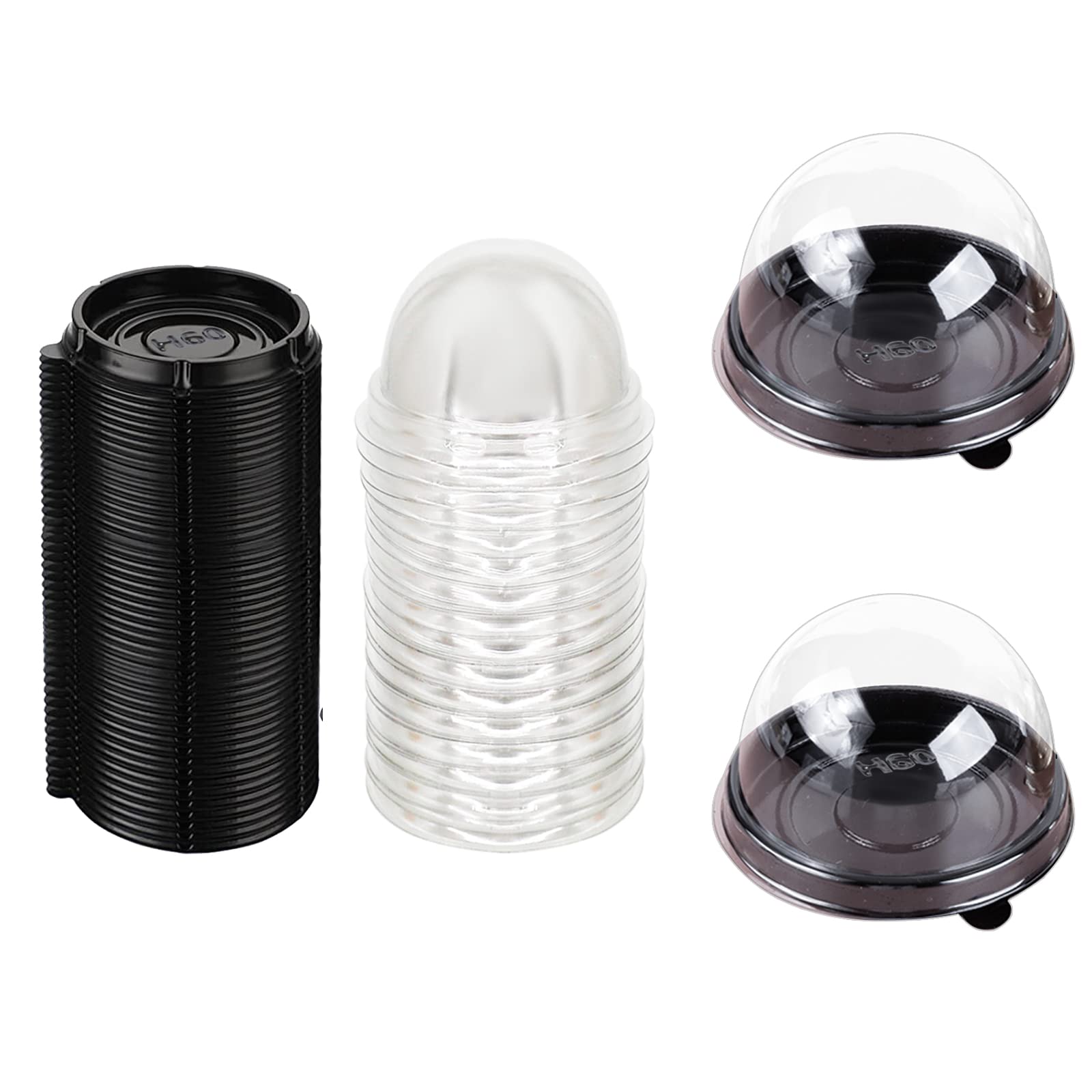 Scatoline Trasparenti Per Dolci | Confezione Da 50 Pezzi | Ideali Per Torte, Cupcake, Mooncake