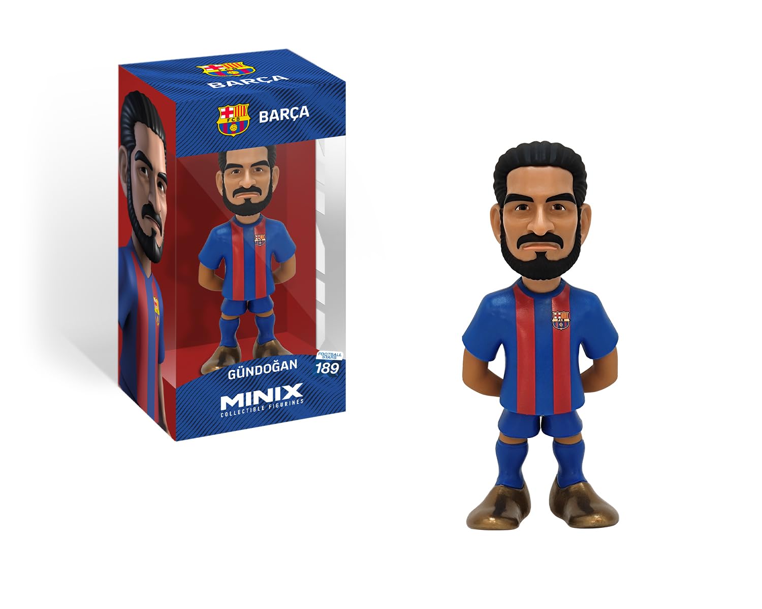 MINIX Football Stars #189 - FC Barcelona - Gundogan 22 - Collectible Figure, 12 cm