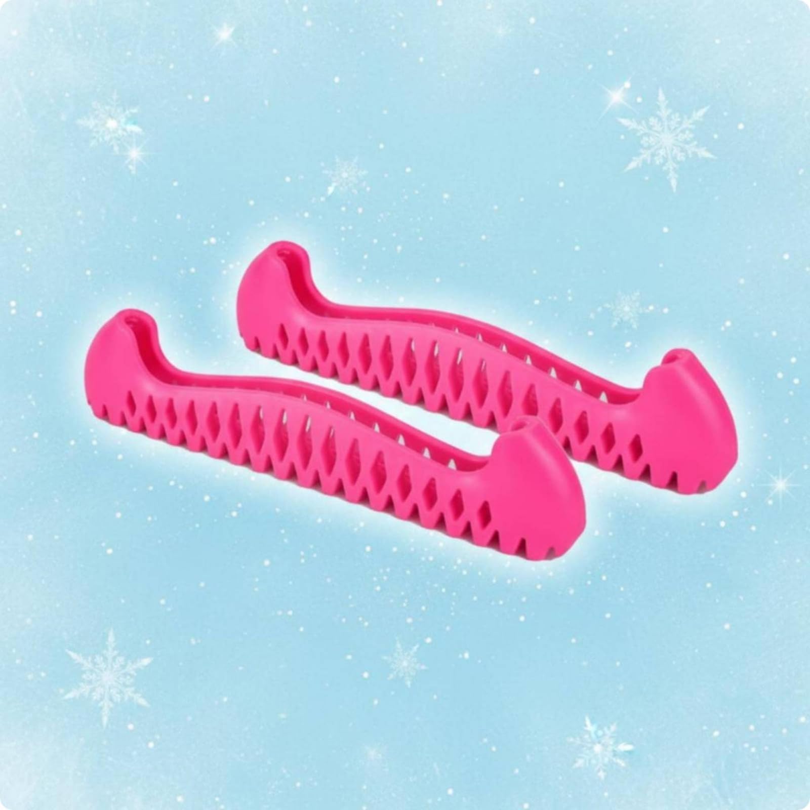 Skate Schutzabdeckung Zum Schutz der Schlittschuhkanten Verschleißfestes TPU Flexibler Überzug Dehnbar Passend für Viele Größen für Reisen Umkleide Training, Pink, 41-47