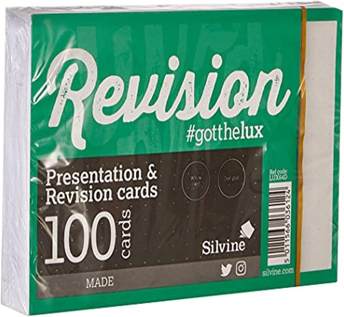 Luxpad A6 5mm Dot Grid Revision & Presentation Cards - White. 100 Cards Per Pad (6x4")