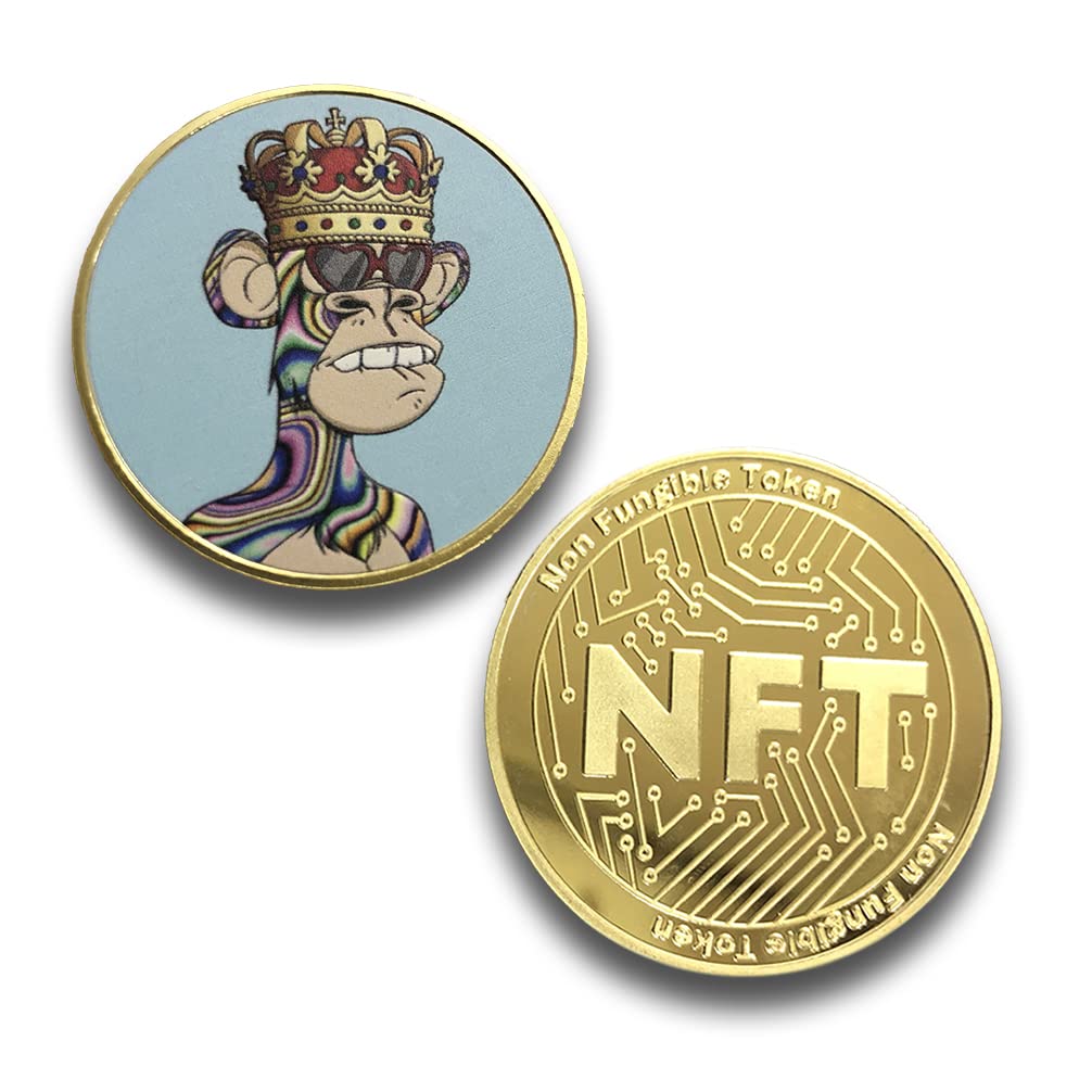 Amazon.com: E-BEST CARE NFT Bored Ape Coin Yacht Club Gold Plated with  Protective Case and Box for Crypto NFT Collector (Colorful-3) : Office  Products