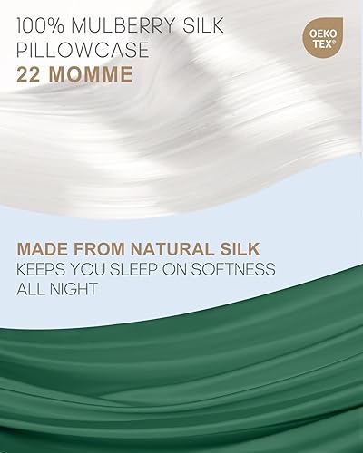 Miniatura 2 de THXSILK Juego de 2 fundas de almohada de seda de morera 100 % pura para cabello y piel, funda de almohada de seda Momme de grado 6A+ tamaño Queen de
