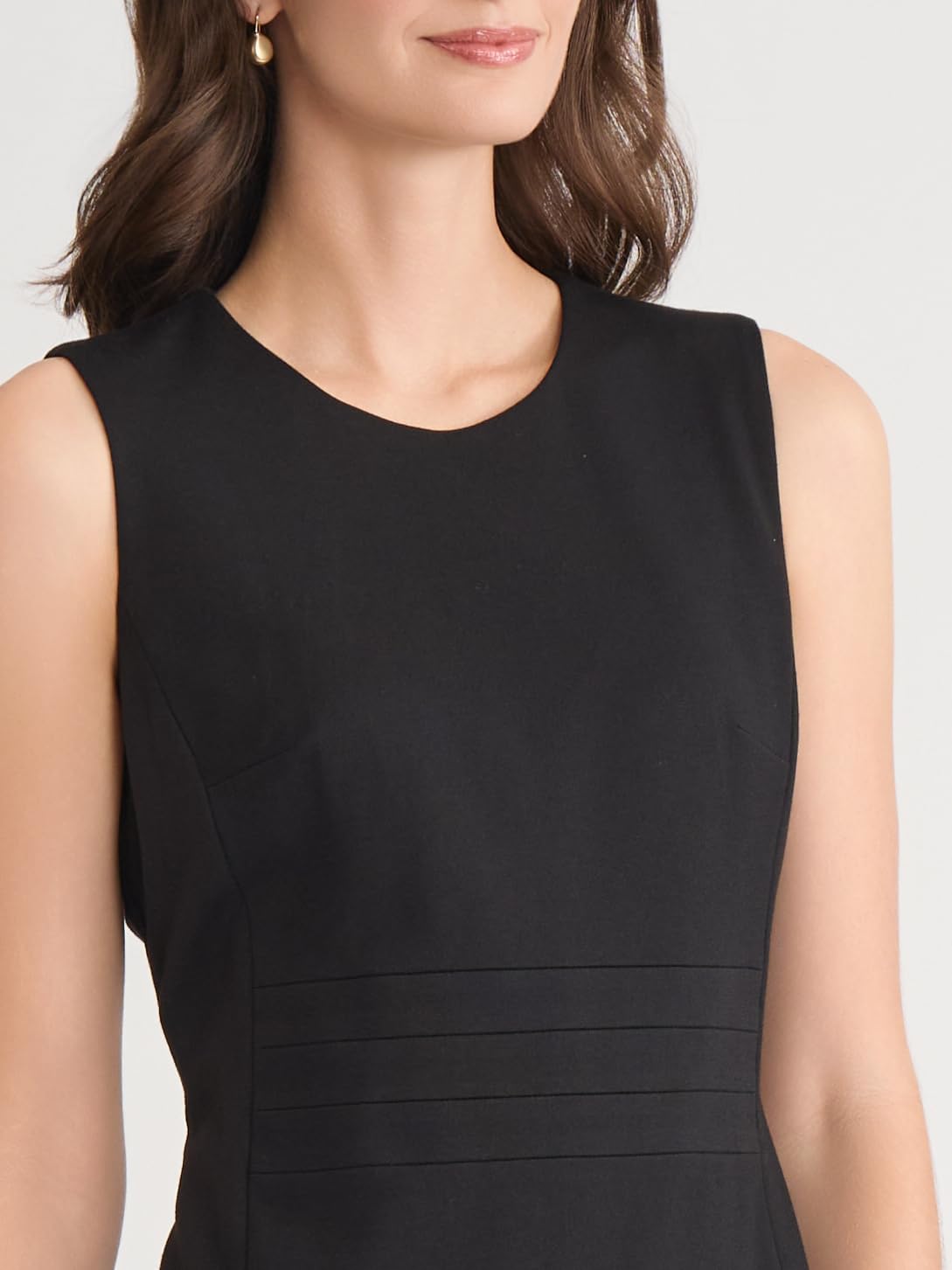 Kasper Women's Sleeveless Sheath Dress with Waist Detail