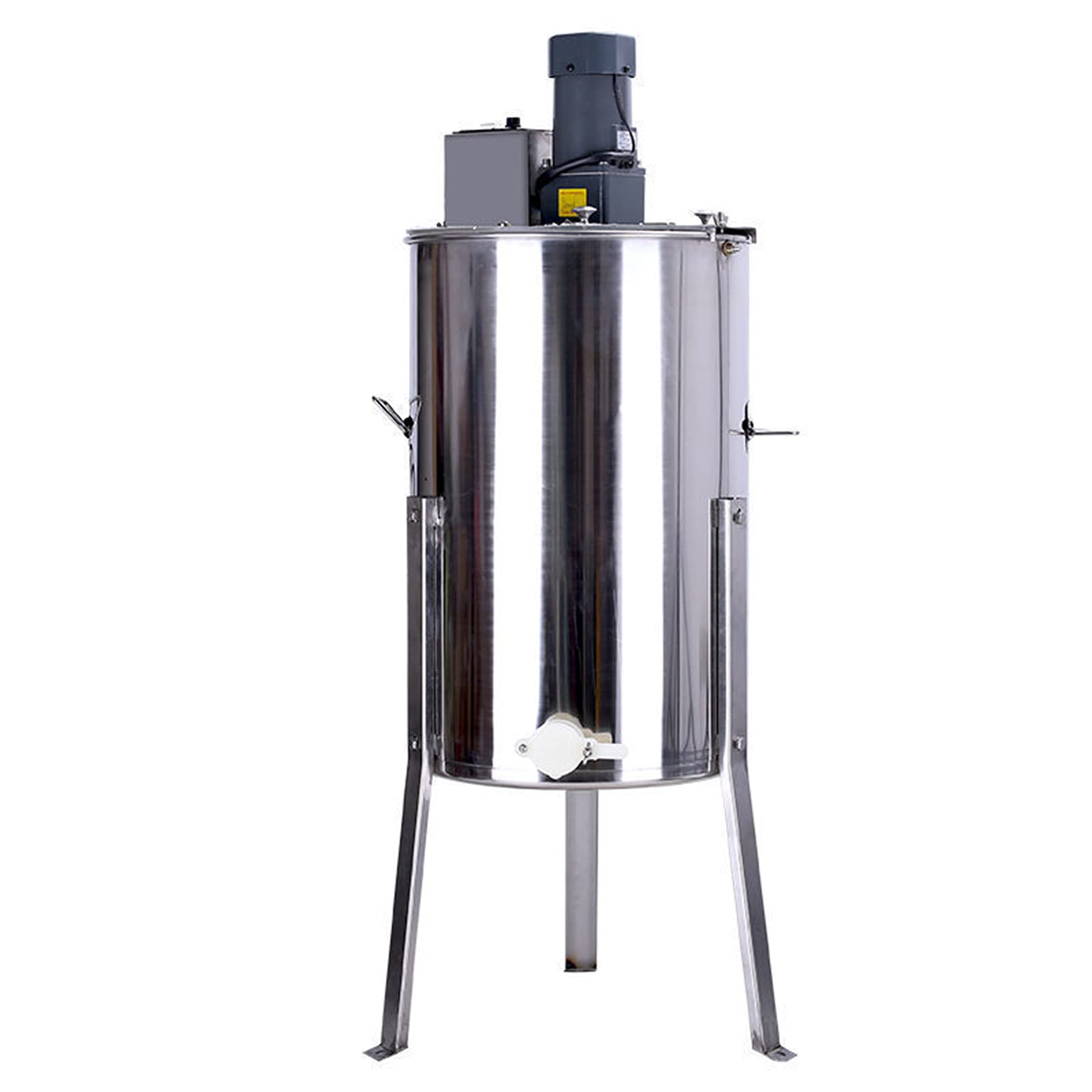 Sjdopulse Sugar Shaker Electric Three-Frame Stainless Steel Bucket 37 Inches High Diameter Bee Extractor Honey With Stand Beekeeping Equipment